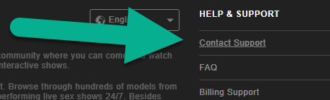 Stripchat contact and support
