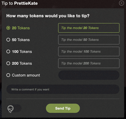 stripchat anonymous tipping