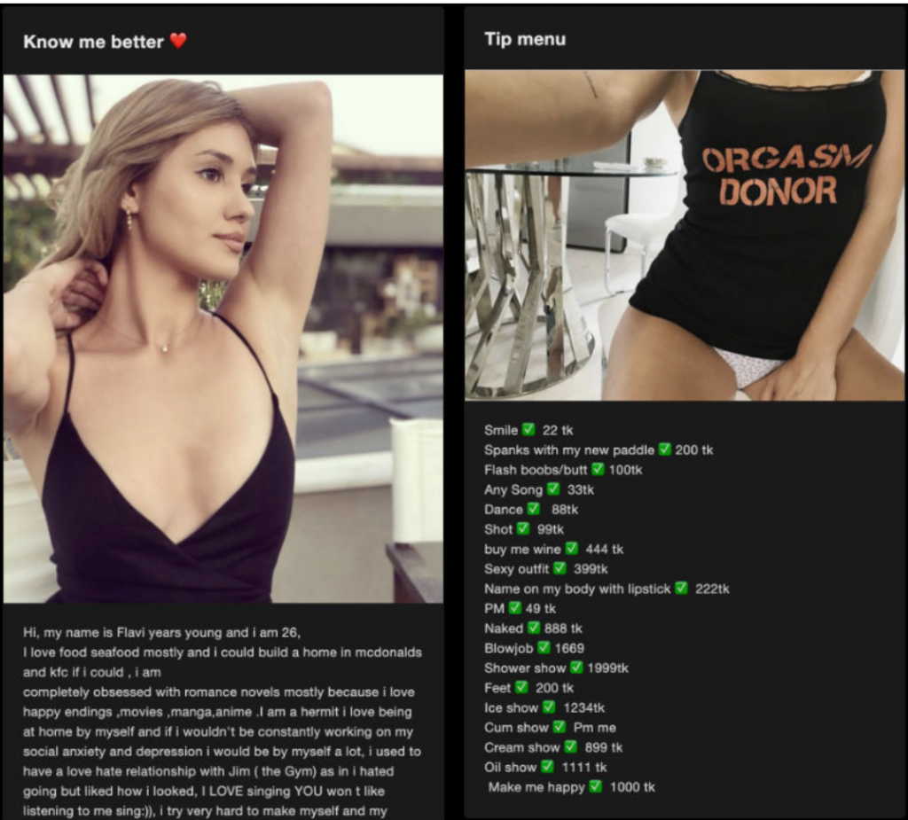stripchat new profile sample
